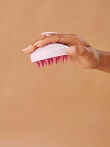 1 PIEZA Cepillo de masaje para el cabelludo, herramienta de lavado de cabello de paja de trigo, cepillo de cabello de silicona, cepillo de masaje y limpieza del cabelludo, exfoliante del cabelludo, herramienta para eliminar la caspa, adecuado tanto para hombres como para mujeres, decoración de baño, decoración de otoño, de vuelta a la escuela