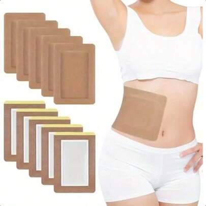 5/20 Pezzi Bendaggi autoadesivi monouso per l'ombelico con olio di ricino, alta assorbenza (l'olio non è incluso)