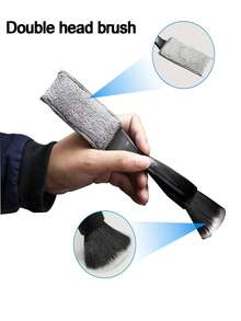 Detailing Brush,1pc Car Wash Brush & Air Conditioner Vent Cleaning Brush 2-In-1 Premium Cleaning Tool, Car Detailing Accessories - Many - View 8