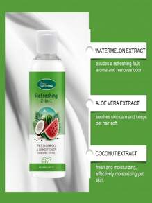 1pc 2-In-1 Pet Shampoo, Dog And Cat Long-Lasting Fragrance Bathing Wash Liquid Cleansing Shower Gel