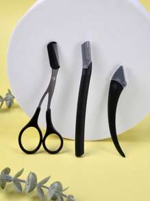 1pc/Set/3pcs Multi-Function Eyebrow Grooming Kit - Precision Eyebrow Tweezers, Suitable For Women And Men | Perfect Eyebrow Shaping Beauty Tool