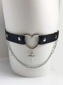 1pc Ladies' Sexy Leg Ring Accessories Punk Gothic PU Leather Leg Ring Music Festival Halloween Valentine's Day - Multicolor - View 10