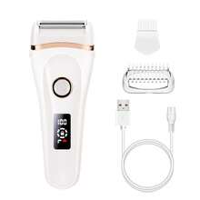 YTWO Dispositivo de depilación eléctrico recargable de 600mAh, afeitadora inalámbrica para cara, brazos, piernas, áreas sensibles, bikini, uso en seco y húmedo, indoloro, lavable, con opciones de color dual, adecuado como regalo - Multicolor - Ver 9