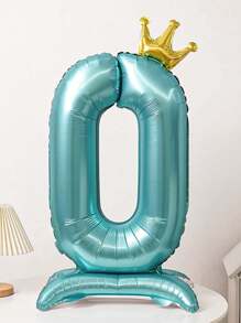 24pcs/Set 1st Birthday Crown Foil Balloons Boy Girl Party Decorations