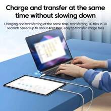 kamyuurs Cavo di ricarica rapida Dual Type-C da 120 W e 10 A, compatibile con iPhone 15 e 16 Pro MAX, compatibile con Samsung S24 e S23, compatibile con Xiaomi e Huawei POCO. Cavo dati USB-C a ricarica rapida da 3 m, compatibile con iPhone 16, 16 Pro Max, 15, 15 Plus, 15 Pro, 15 Pro Max, compatibile con Xiaomi e compatibile con OnePlus Type-C.
