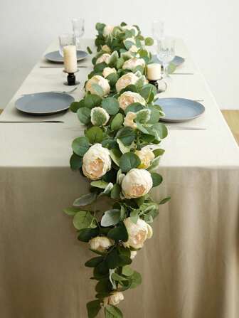 180cm 8 teste di Peonia grande, 1 pezzo/2 pezzi in plastica, adatta per decorazioni primaverili/estive, centrotavola, decorazione di matrimoni, decorazione interna, decorazione per feste