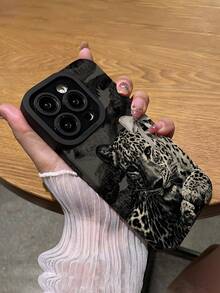 1 件高端可爱豹纹条纹经典防刮软保护手机壳，兼容 iPhone 和 15/15+/15Pro/15ProMax