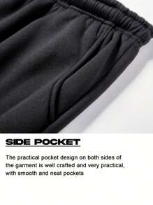 Pantalones deportivos de 2 piezas para hombre, para correr y actividades al aire libre, de unicolor y diseño simple, con cintura elástica y cordón, disponible en varios colores, aptos para todas las estaciones, adecuados como regalo para esposos, novios, jóvenes y amigos que les gusta hacer deporte y estar en forma.