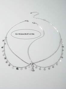 imoli 1 chiếc dây cài tóc tua rua hình tròn bằng kim loại tối giản, thanh lịch, làm thủ công, cắt theo kích cỡ (số lượng đĩa có thể thay đổi), quà tặng đám cưới/tiệc tùng, dành cho cô dâu tương lai, phụ kiện tóc cho nữ. - 26336-1-S - Xem 5