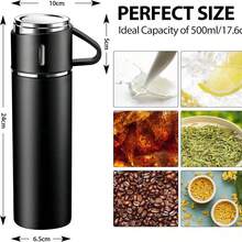 Stainless Steel Thermo Bottle Vacuum Insulated Flask With Cup For Coffee Tea - Pink - View 6