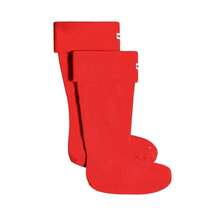 HUNTER Fleece Tall - Boot Sock - Red - View 1