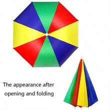 1pc,Umbrella Hat With Elastic Headband, Lightweight Hat Umbrella,Outdoor Rain Or Shine Dual-Use Umbrella, Fishing Umbrella, Elastic Band Hat Umbrella, Potable Umbrella For Outdoor