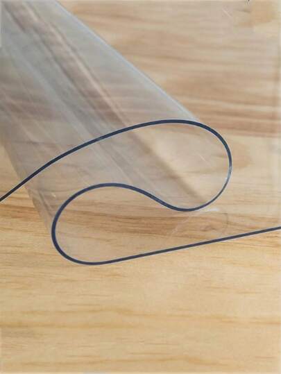 1pc 1mm Thick Clear PVC Transparent Crystal Pad, Rectangular/Square Minimalist Style, Furniture Surface Protection Film Applicable To Coffee Tables, Nightstands, Dining Tables, Desks, Versatile For All Seasons