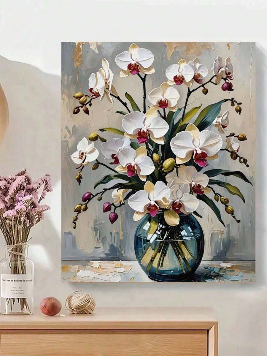 1 Set 40*50CM Pintura floral para el Día de la Madre Pintura digital al óleo DIY, decoración sin marco para sala de estar y dormitorio, regalo para cumpleaños y festividades