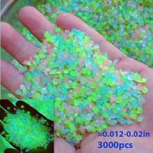 10pcs/50pcs/200pcs/500pcs/1000pcs Colorful Luminous Pebble Stones, Aquarium Decor, Glow-In-The-Dark Artificial Glowstone, Landscape Decoration, Garden Path, Aquarium Gravel (Random Color Shipped)