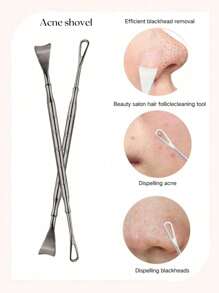 1pc,Blackhead Remover Tool Set, Comedone Extractor Kit, Double-Sided Pimple Popper Tool.Facial Acne Needle, Suitable For Face Skin Cleaning Face Clean,Facial Brush,Bag,Organizer,Storage