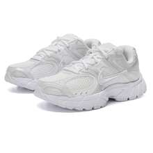 Women's Nike V5 RNR Lightweight Breathable Running Shoes, Cushioned Casual Sneakers HQ7901-101 - Black/White/Metallic Silver - View 3