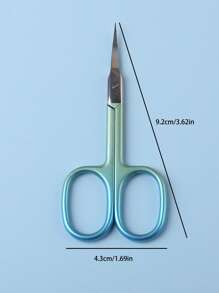 1 pièce Ciseaux multifonctions en acier inoxydable de couleurs arc-en-ciel pour la coupe des cuticules, outil de soin des ongles incarnés, convient aux hommes et aux femmes