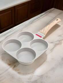 1pc Maifan Stone Frying Pan Non-Stick Pancake Cooking Pot, 4-Cup, Non Stick Ham Pancake Maker, Egg Burger Pan , Household Breakfast Egg Burger Pan, Gas Stove Available, Perfect For Eggs, Pancakes, Burgers , Steaks & More, Easy To Clean, Cookware, Kitchenware, Cooking Utensils, Convenient, For Outdoors, Camp Out, Picnic, Small And Exquisite