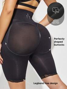 TAKUSUN Women's High Waisted Tummy Shaping Bottom Pants - Black - View 1