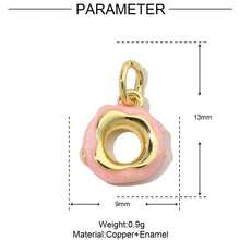 1pc Vintage Copper Colorful Drip Paint Coral Design Pendant Charm, Versatile For DIY Bracelet, Necklace, Earrings, Keychain, Accessories - Multicolor - View 15