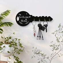(Key Hook) 1pc Key Holder Wall Mount Key Holder Coat Rack Wall Mount Entryway Decor Mail And Key Organizer For Wall Key Rack For Wall Keyholder Key Wall Holder Holiday Gift New Home Gift Home Decoration - 1個 - 查看 10