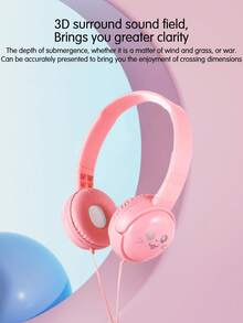 马卡龙有线耳机带麦克风，智能手机立体声低音降噪3.5mm耳机 - 均碼 - 查看 4