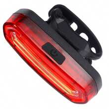 Sinalizador Traseiro Led Lanterna Bike Recarregavel 3 Cores - Preto - Visão 2