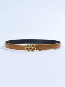 Fashion 3D Geometric Pattern Burgundy Red Women's Belt, Solid Color Geometric Pattern Casual Elegant Sexy Streetwear Palace Style Business Party PU Leather Accessory For Autumn/Winter