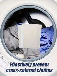 150pcs Laundry Tablets Laundry Paper Anti-Staining Clothes Sheets Anti-String Mixing Color Absorption Washing Household Merchandises - Multicolor - View 10