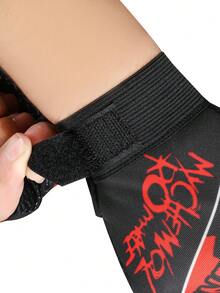 1 Pair Halloween Fingerless Non-Slip Gloves, Suitable For Cycling, Outdoor Sports