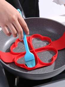 Stampo per pancake, stampo per omelette, stampo in silicone riutilizzabile per pancake con 4/7 camere a forma di fiore, accessori essenziali per la cottura e la cucina