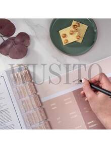 WUSITO Bible Tabs (Rose Gold Embossed Lettering), Bible Journaling Supplies, Bible Book Tabs, Christian Gift, 66 Bible Tabs For Women And Men, Includes 4 Blank Tabs (Pearl),School Supplies,Back To School