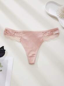 DORSU 5pcs/Pack Women's Low Waist Sexy Thong Panties, Thin Strap, Small Size - Multicolor - View 5