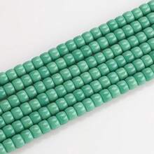 60 件 6*8 毫米彩色玻璃光滑圆珠，DIY 配件材料，适用于手链、项链、鞋子、帽子、包包、钥匙扣、手机吊饰等 - 6*8mm桶珠 - 查看 32