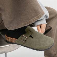 Pantuflas unisex de verano, ligeras y de suela blanda, transpirables, tipo zapatillas de estar por casa, de fácil deslizamiento, tallas 36-47 - Verde - Ver 4