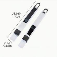 1PC Window Slot Cleaning Brush, Screen Window Cleaning Tool, Keyboard Slot Small Brush, Glass Belt Dustpan Gap Brush - 黑色 - 查看 3