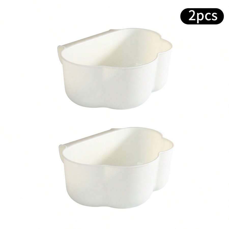 Kitchen Cabinet Door With 2 Pieces Hanging Garbage Bin, Hanging Changing Table Organizer, Kitchen Garbage Dropper Tray, White, Kitchen, Bathroom, Home, Household Goods Supplier