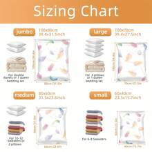 1/3/5pcs Vacuum Compression Bag, Space Saver Bag, Quilt Clothes Luggage Storage Bag, Down Jacket Sweater Pillow Storage Bag, Moisture-Proof Mildew-Proof And Dust-Proof Storage Bag - Feather - View 4