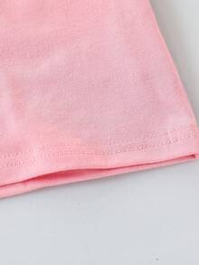 Bộ đồ thường ngày 2 món: Áo phông không tay họa tiết cây thông cho bé trai và quần short Hawaii cạp chun - Hồng - Xem 6