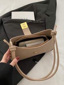 小包包女士腋下包2025新款休闲女包简约时尚女士洋气单肩斜挎包小方包 - 卡其色 - 查看 10