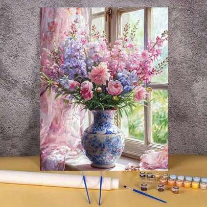 1 Bộ Bộ Tranh Kỹ Thuật Số Nghệ Thuật Hoa Tươi, Bộ Tranh Sơn Dầu Nghệ Thuật Trang Trí Phòng Ngủ Và Nghệ Thuật Treo Tường, Phương Pháp Vẽ Tranh Đơn Giản Nhưng Thú Vị Mà Không Cần Kỹ Năng Vẽ, Thỏa Mãn Ước Mơ Nghệ Sĩ Của Bạn Và Đắm Chìm Trong Thế Giới Đầy Màu Sắc, Mỗi Nét Cọ Là Sự Thể Hiện Bản Thân, Thêm Cảm Giác Lãng Mạn Vào Cuộc Sống, Món Quà Tuyệt Vời Nhất Cho Gia Đình Và Bạn Bè, 40*50CM