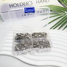 220枚盒装别针，5种尺寸。适用于DIY缝纫工具、头巾和丝巾固定。服装配饰别针，可用于衣服包包饰品、学校办公室配饰、衬衫夹克首饰、圣诞节万圣节服装别针，趣味可爱教师礼物。 - 彩色 - 查看 16