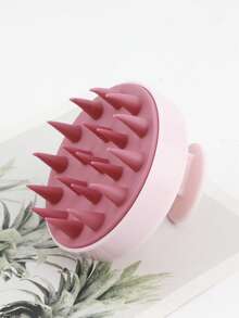 1 件头皮按摩发刷，硅胶头皮清洁刷，用于去屑和促进头发生长，返校、旅行度假必备，女士发饰 - 彩色 - 查看 8