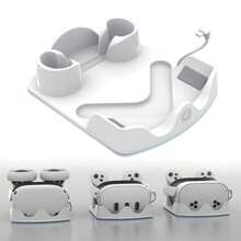 iplay VR Charging Dock For Quest2/3/3S Fast Charging Station For VR Headset And Controllers With RGB Light Effect And Typ-C Charging Cable -White
