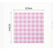 1 stuk kleine tissue servetten, uitgevouwen afmetingen 25*25 cm [gevouwen afmetingen 12,5*12,5 cm], wegwerp feestartikelen, effen roze, groene, blauwe tissue papieren servetten, enkellaags bedrukt enkelzijdig papieren servet
