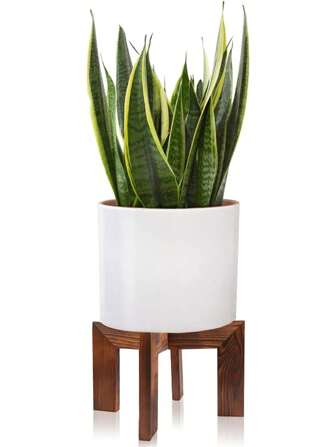 Wooden Plant Stand, Medieval Modern Planter, Rattan Planter Rack, Low Short Indoor Plant Stand - Bohemian Country Wooden Stool, Suitable For Plant Stands, Fits 5-15 Inch Planters