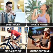 Stainless Steel Thermo Bottle Vacuum Insulated Flask With Cup For Coffee Tea - Pink - View 3