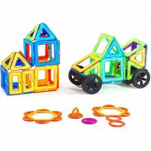 Magnetic Building Blocks 62 Piece Set For Kids Creative Magnetic Tiles Educational Toy - Yellow - View 1