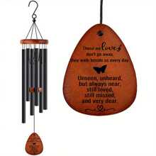 1pc Garden Memorial Condolence Gift Wind Chimes - Memorial Gifts For Lost Loved Ones - Express Your Feelings For Your Loved Ones - Memorial Condolence Home Decoration Outdoor Garden Terrace Wind Chimes As Memorial Gifts
